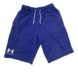 Under Armour Navy Blue Sweat Shorts - Size M